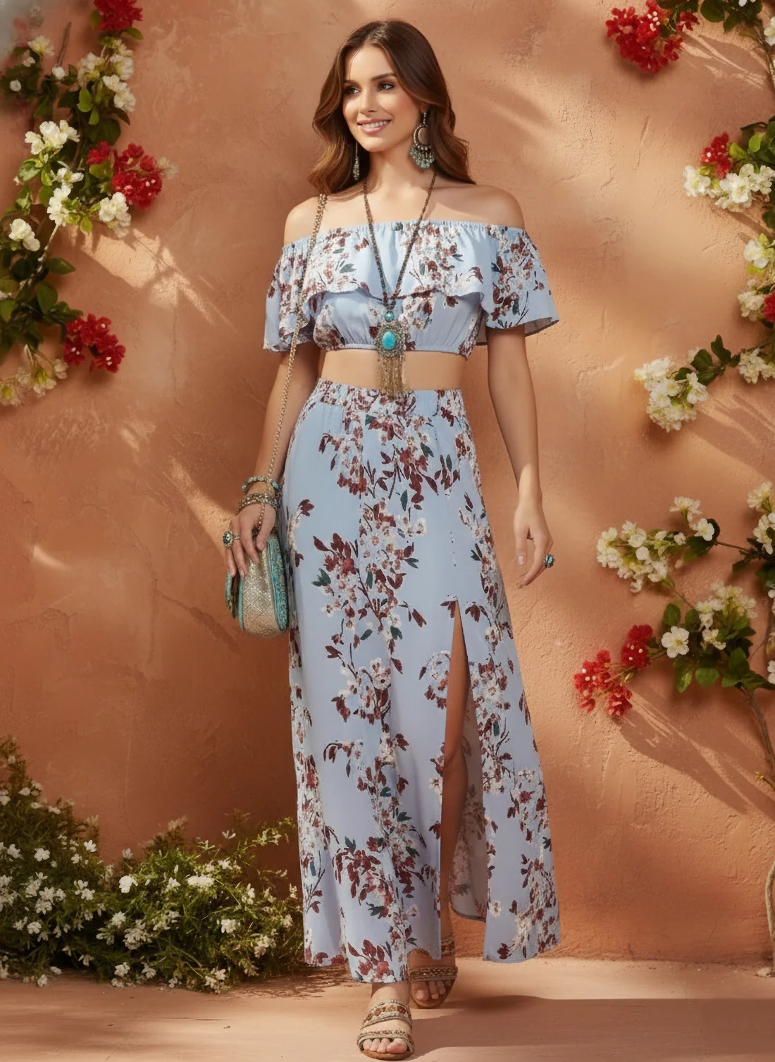 Crop & Palazzo Co-ord