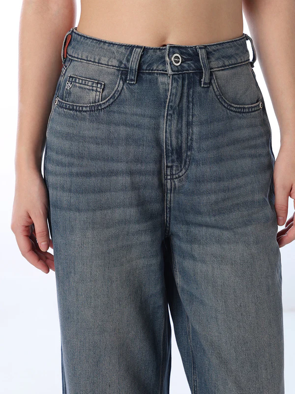High Waist Straight Jeans