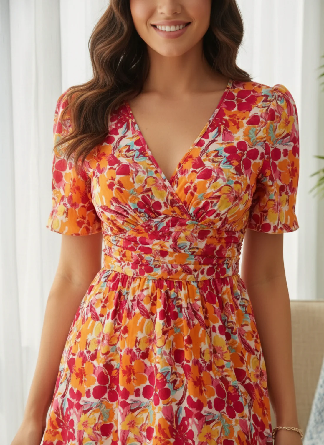 Balloon Sleeve Dress