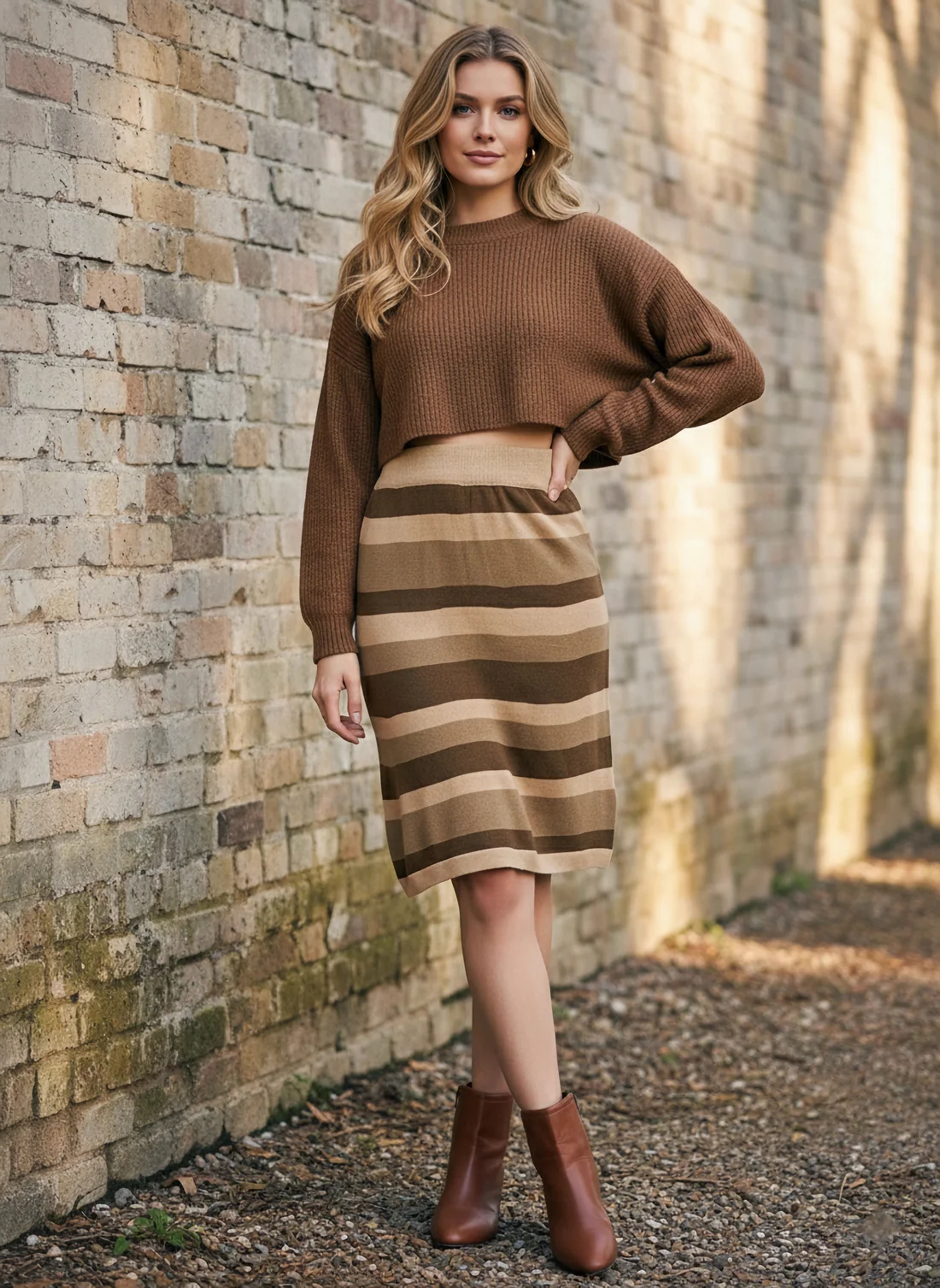 Lace Hem Skirt