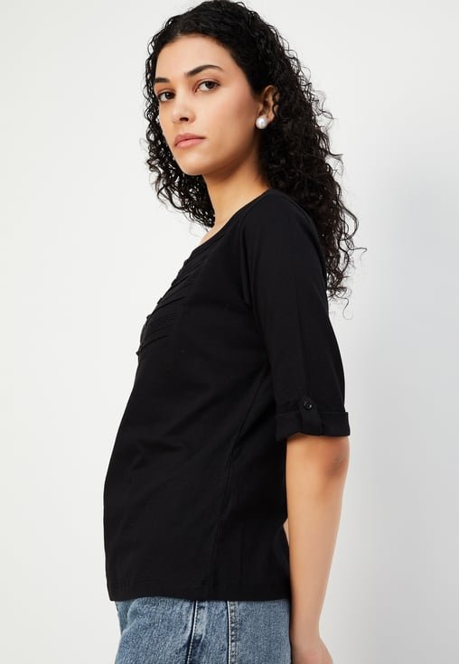 Solid Ribbed Top