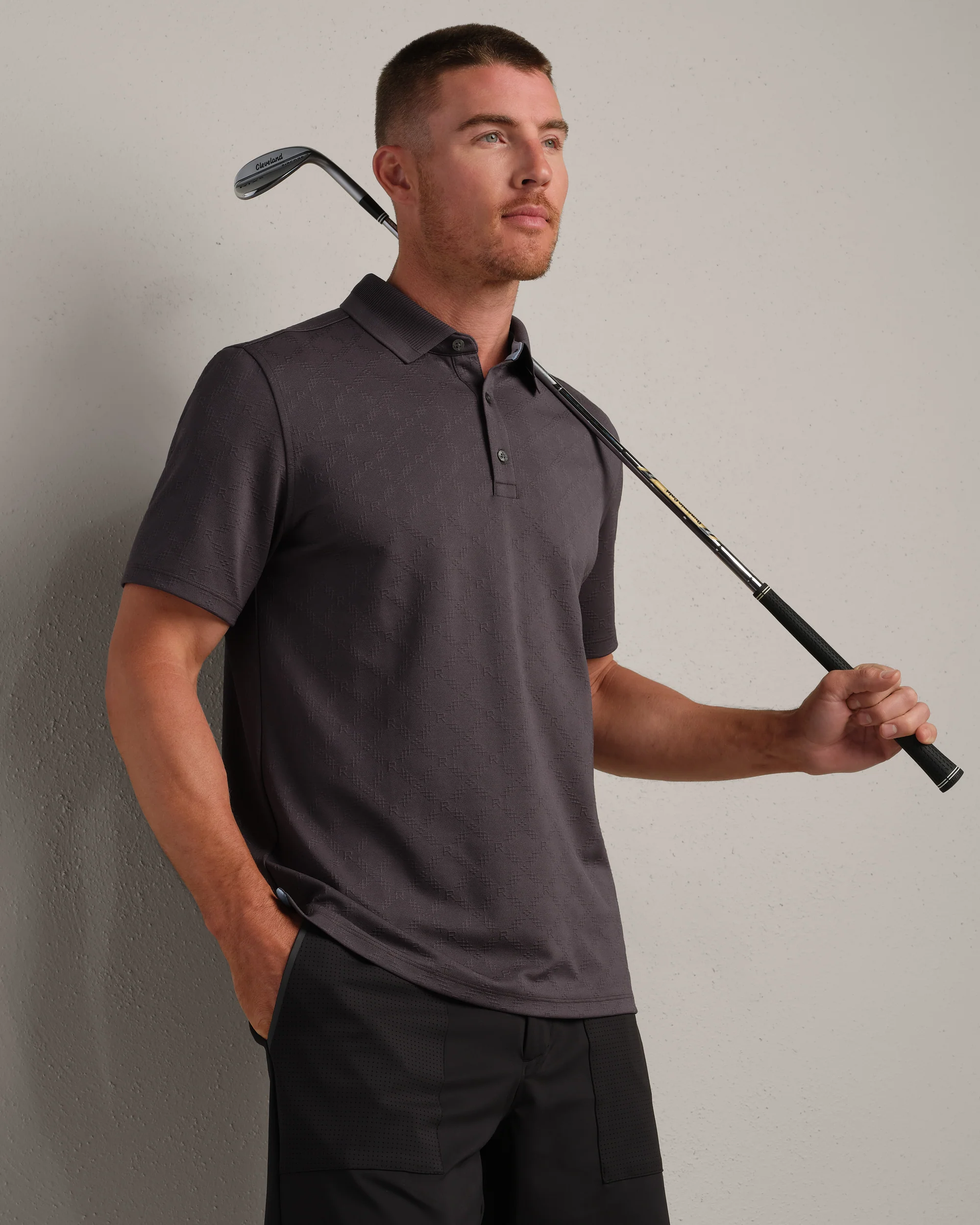 Striped Knit Polo